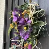 パープルポピーのハーフムーンリース 画像3