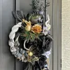 ブラックローズとシルバーマムのしめ縄 画像2