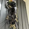 ブラックローズとシルバーマムのしめ縄 画像4