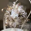 シャンパンゴールドポインセチアの花手毬 画像2