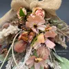 薔薇とコスモスのドライフラワー風スワッグ 画像8
