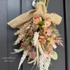 薔薇とコスモスのドライフラワー風スワッグ 画像2