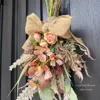 薔薇とコスモスのドライフラワー風スワッグ 画像5