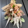 薔薇とコスモスのドライフラワー風スワッグ 画像3