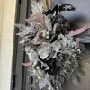 シルバーマグノリアとポインセチアのXmasスワッグ 画像3
