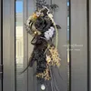 ブラックローズとシルバーマムのしめ縄 画像1