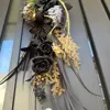 ブラックローズとシルバーマムのしめ縄 画像9