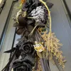 ブラックローズとシルバーマムのしめ縄 画像7