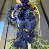 ネイビーベルベット胡蝶蘭の荘厳しめ縄 画像9