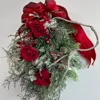ローズのホワイトXmasススワッグ 　神戸阪急展示用 画像3