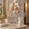 シャンパンゴールドポインセチアの花手毬 画像10