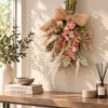 薔薇とコスモスのドライフラワー風スワッグ 画像10