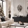 シルバーマグノリアとポインセチアのXmasスワッグ 画像10