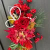 ダリアと薔薇の真紅しめ縄 画像2