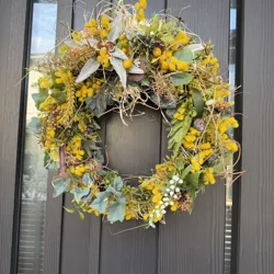 MI様ご依頼品ミモザハーフムーンリース