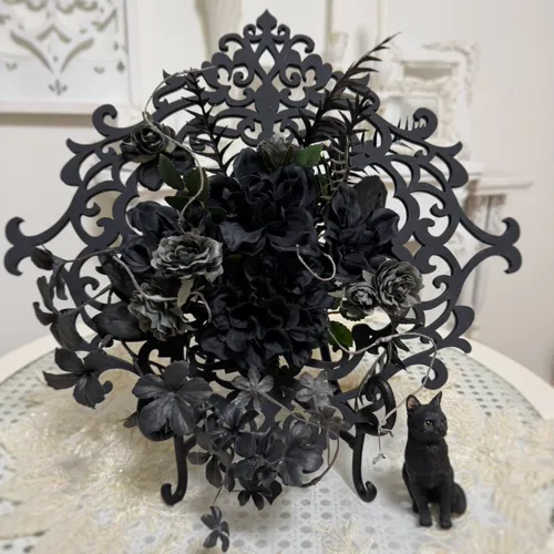 ブラックダリアとKIGIフレーム