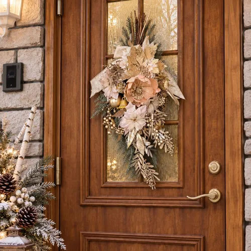 イリディセントマグノリアのXmasスワッグ